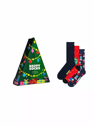 HAPPY SOCKS | Coffret cadeau homme 3 paires HOLIDAY 41-46 green | 